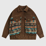 Vintage Ethnic Patchwork Cotton Coat