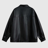 Retro Motorcycle Street-Style Pilot Leather Jacket