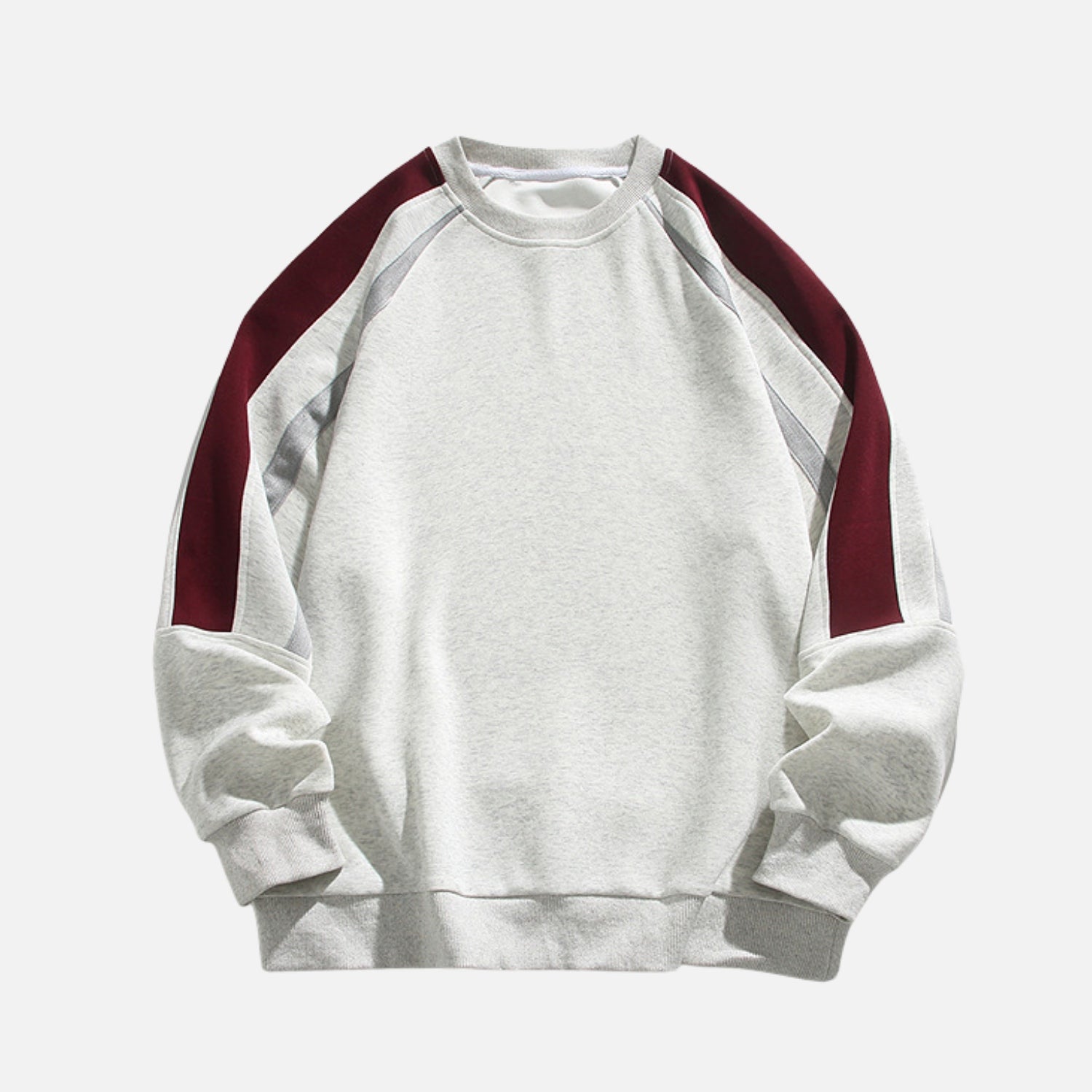 Contrast Panel Colorblock Crewneck Sweatshirt – OLUOLIN