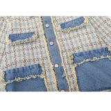 Vintage Plaid Patchwork Edged Jacket