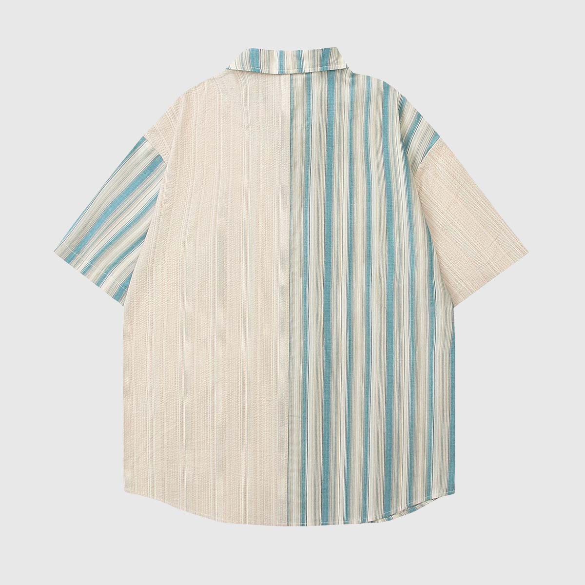 Vintage Striped Embroidered Shirt