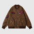 Original Streetwear Embroidered Leather Baseball Jacket