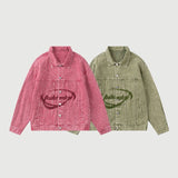 Vintage Embroidered Washed Denim Jacket
