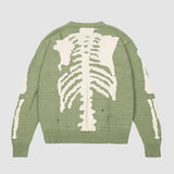 Skeleton Print Knitted Sweater