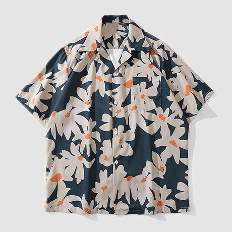 Vintage Sommerhemden mit Gänseblümchen-Print