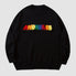 Rainbow Letter Embroidery Sweater
