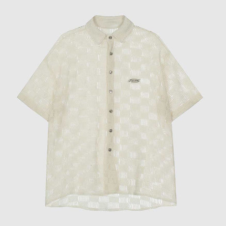 Modern Hollow Patterned Shirt