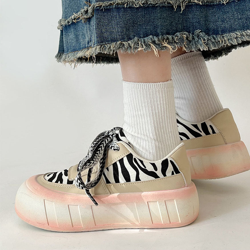 Zapatillas de skate estampadas Zebra