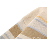 Color-blocked Stripe Knit Pullover