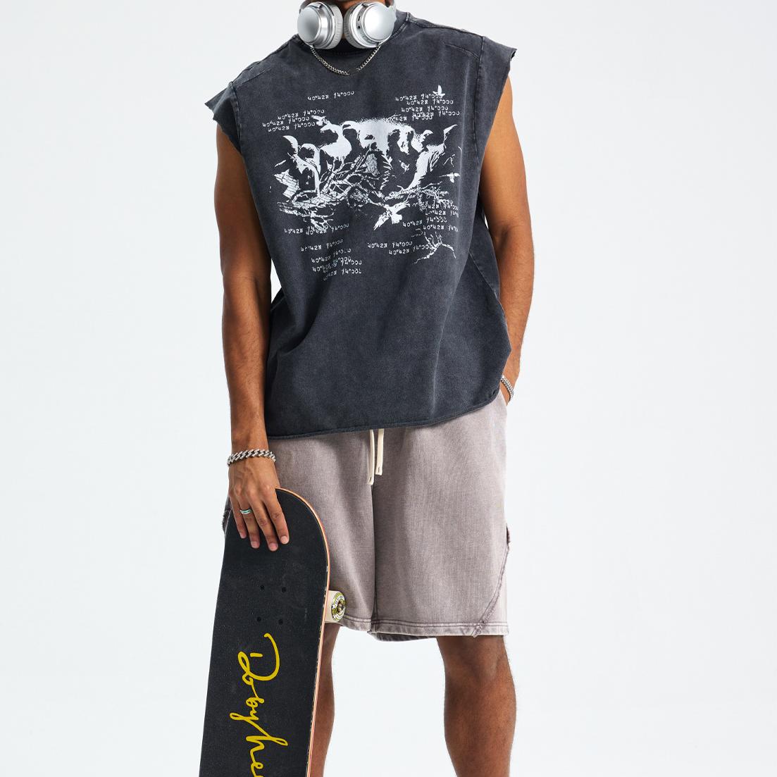 Wax-Dye Print Tank Top