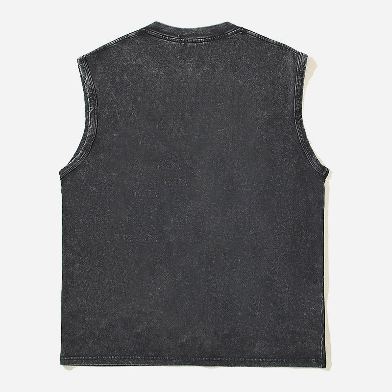 Vintage Print Tank Top