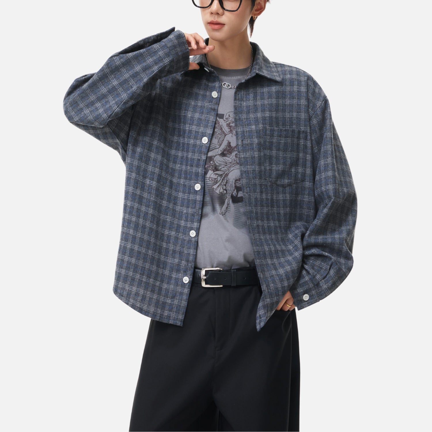 Vintage Plaid Brushed Shirt