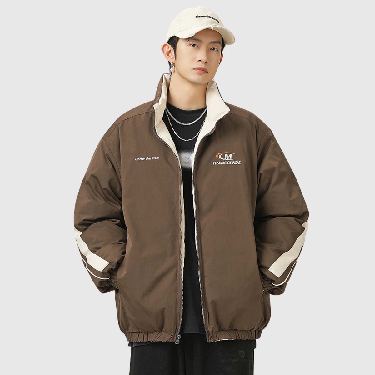 Reversible Two-Tone Puffer Jacket