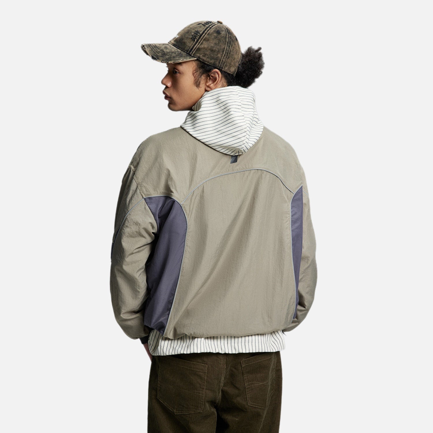 Outdoor-Renn-T-Shirt mit Farbkontrasten