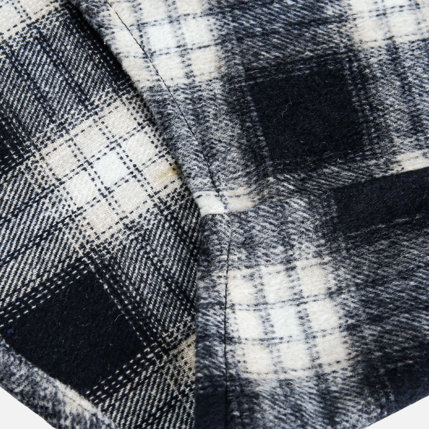 Sudadera con capucha de cuadros cepillados en bloques de color 