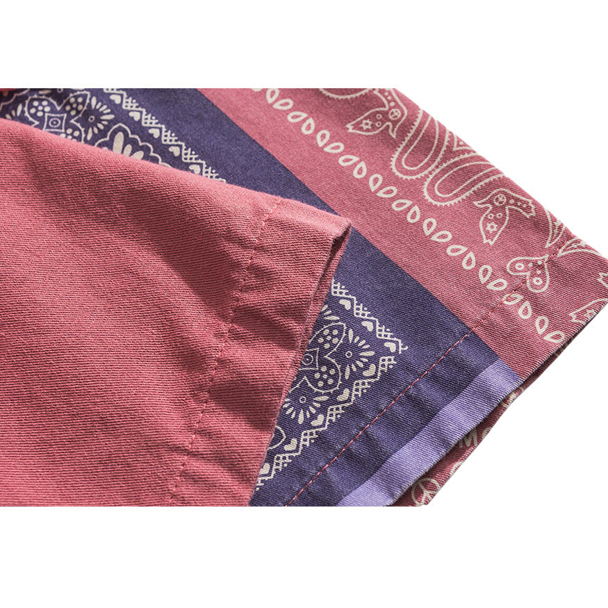 Ethnic Cotton Contrast Shirts