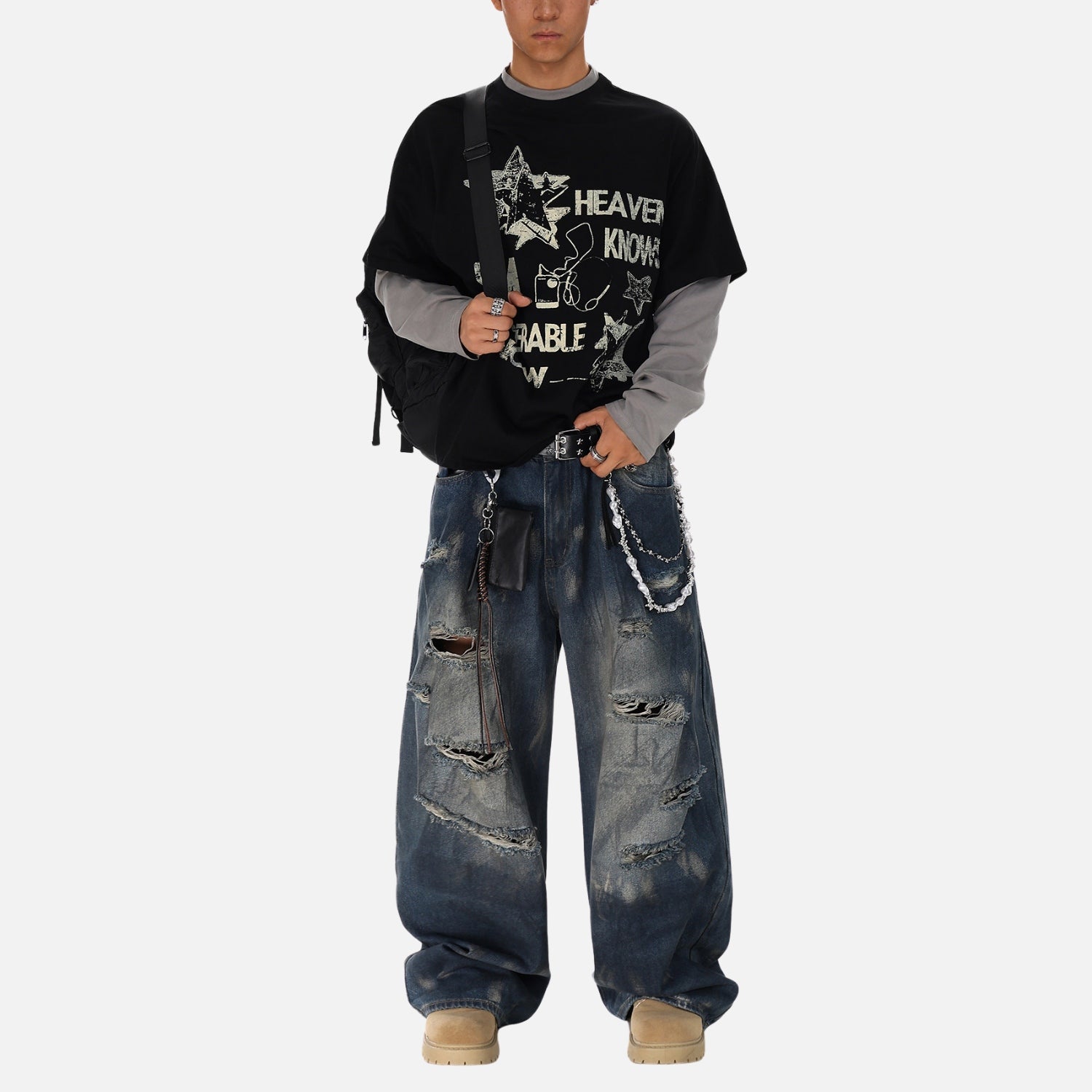 Varsity-Sweatshirt in Lagenoptik
