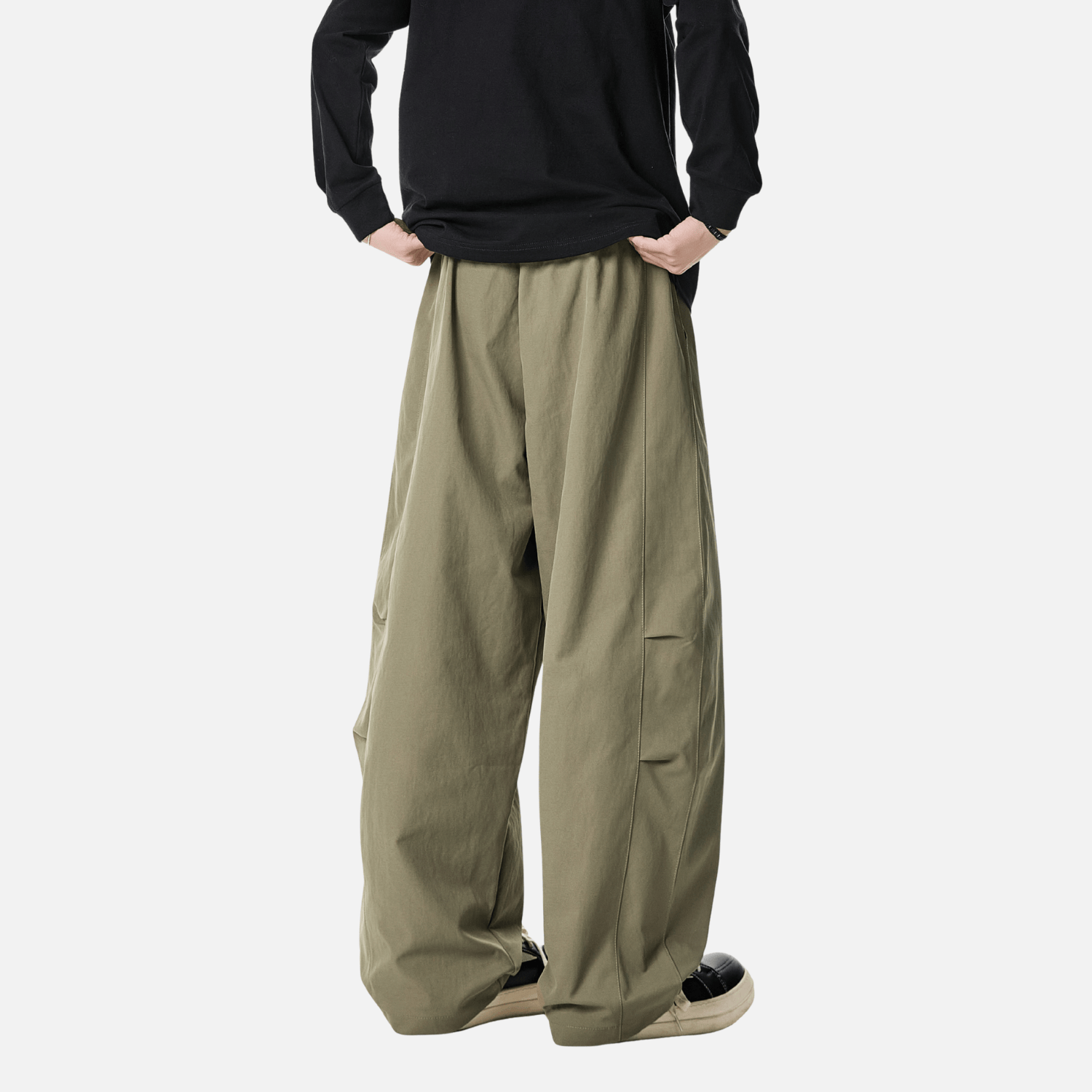Pleated Blade Casual Joggers