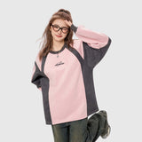 Color Block Crewneck Sweatshirt