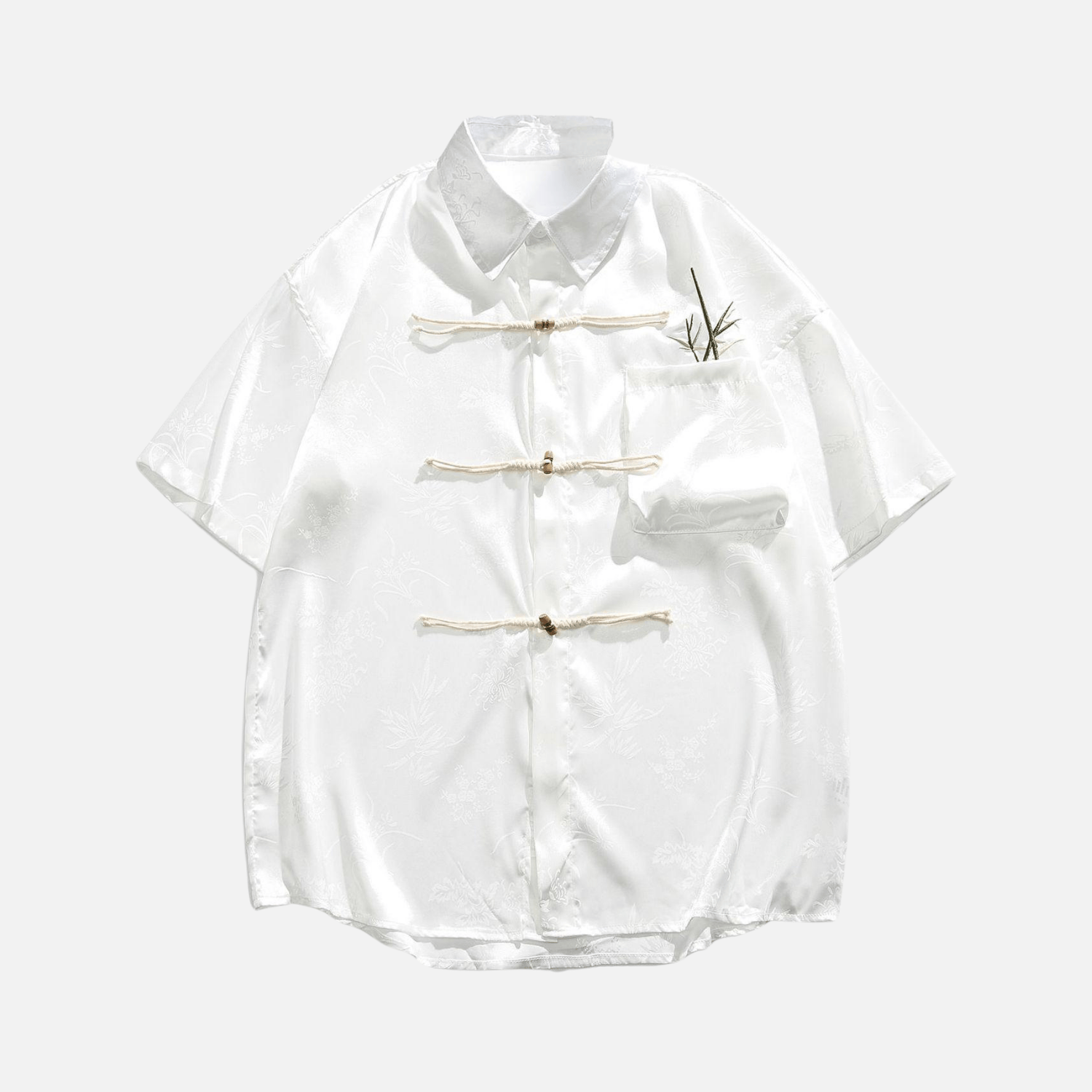 Elegantes Hemd mit Herzstickerei