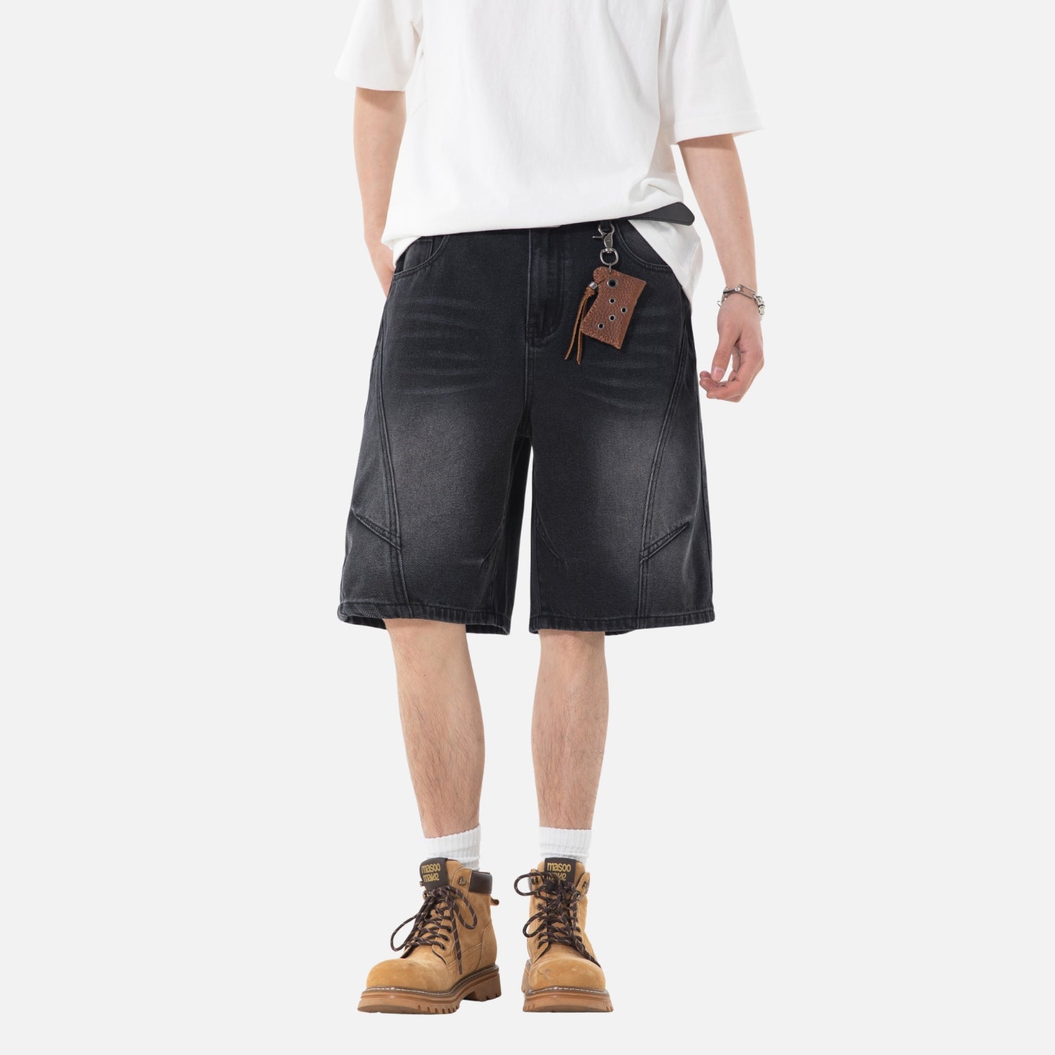 Vintage Washed Denim Shorts