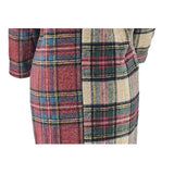 Plaid Patchwork Woolen Coat