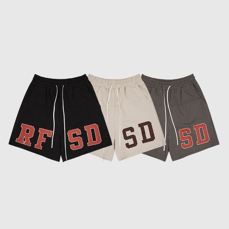 Simple Letter Printed Sport Shorts