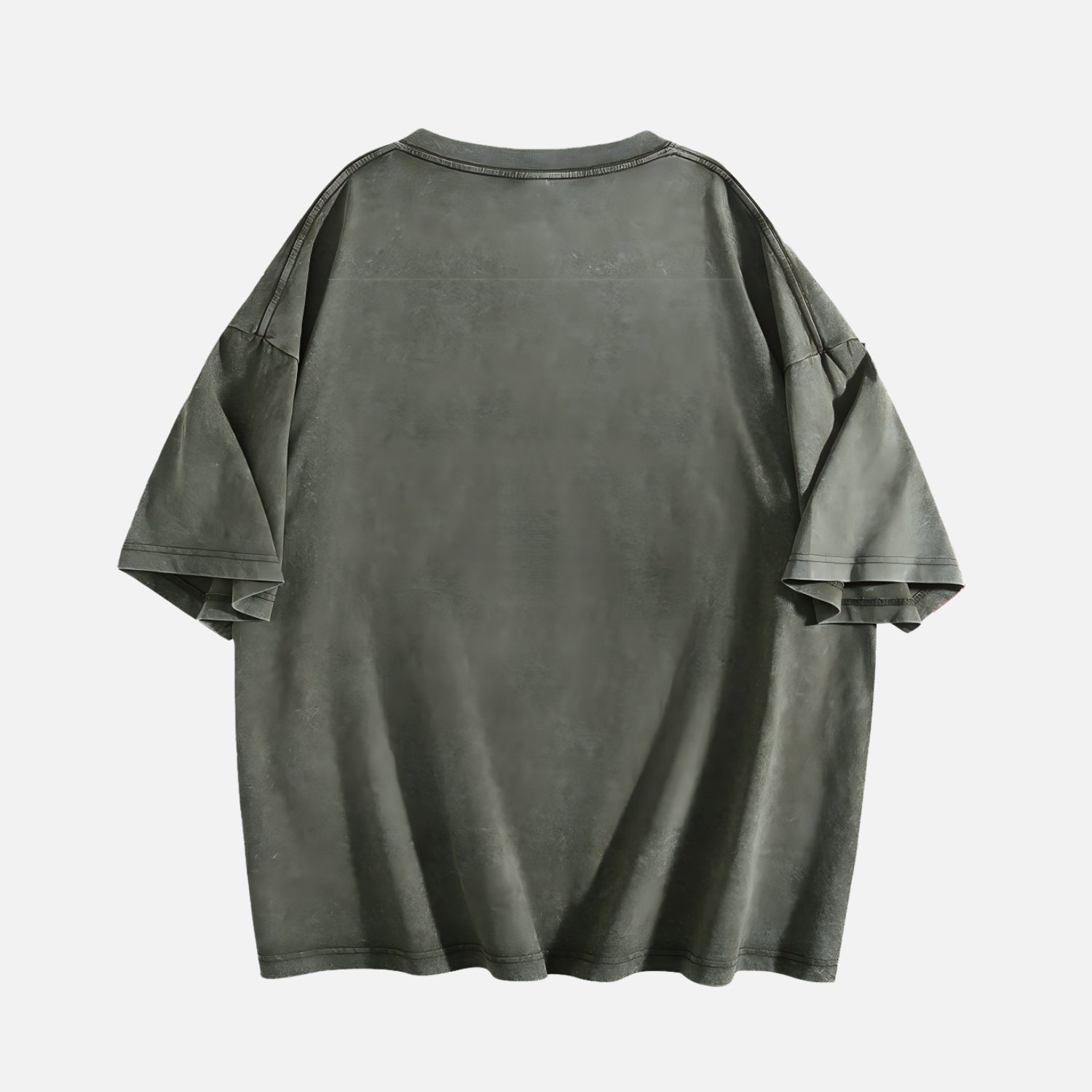 T-shirt uni lavé Flocon de Neige