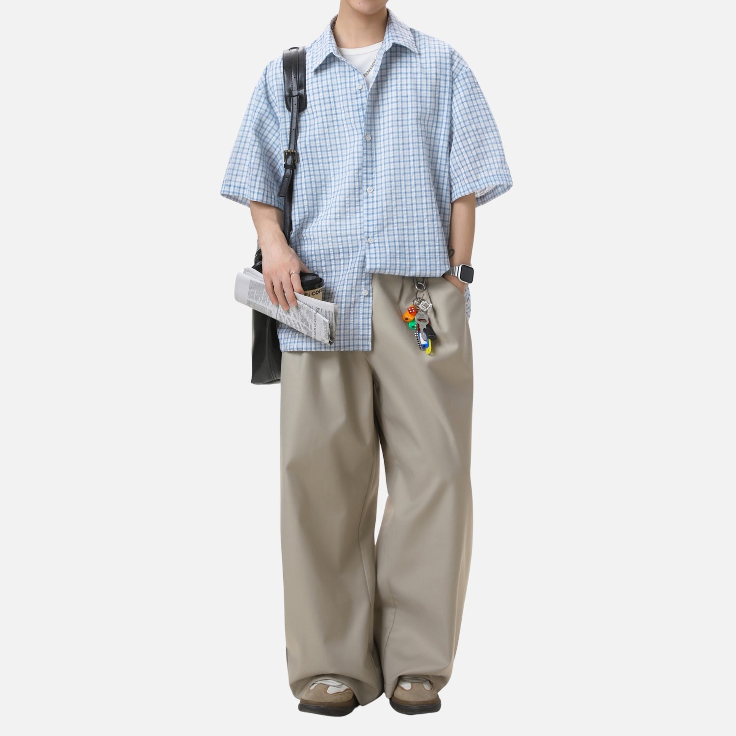 Colorblock Plaid Shirt