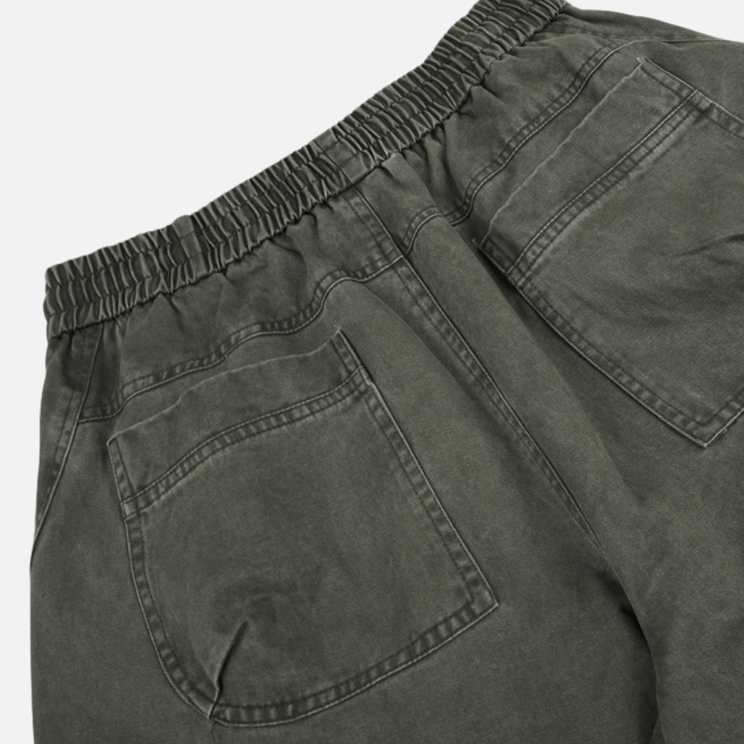 Punk-Inspired Washed Cotton Baggy Pants