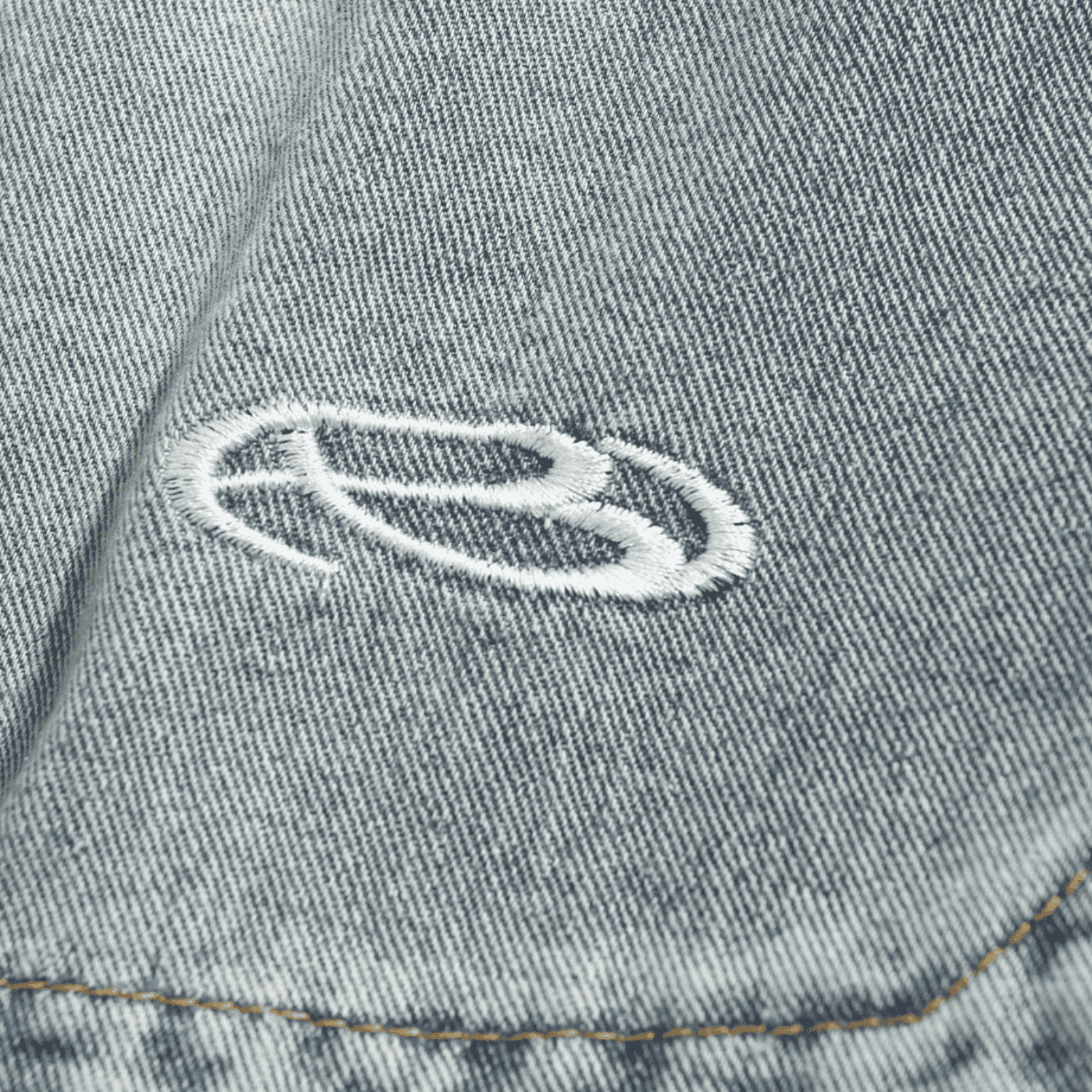 Slit Design Washed Jorts