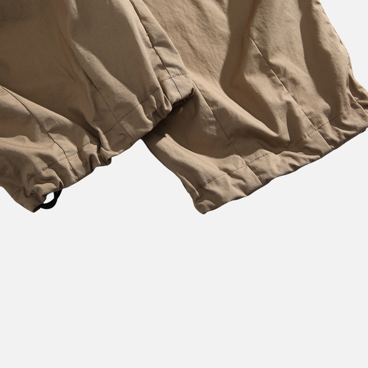 Solid Color Cotton Harem Cargo Pants