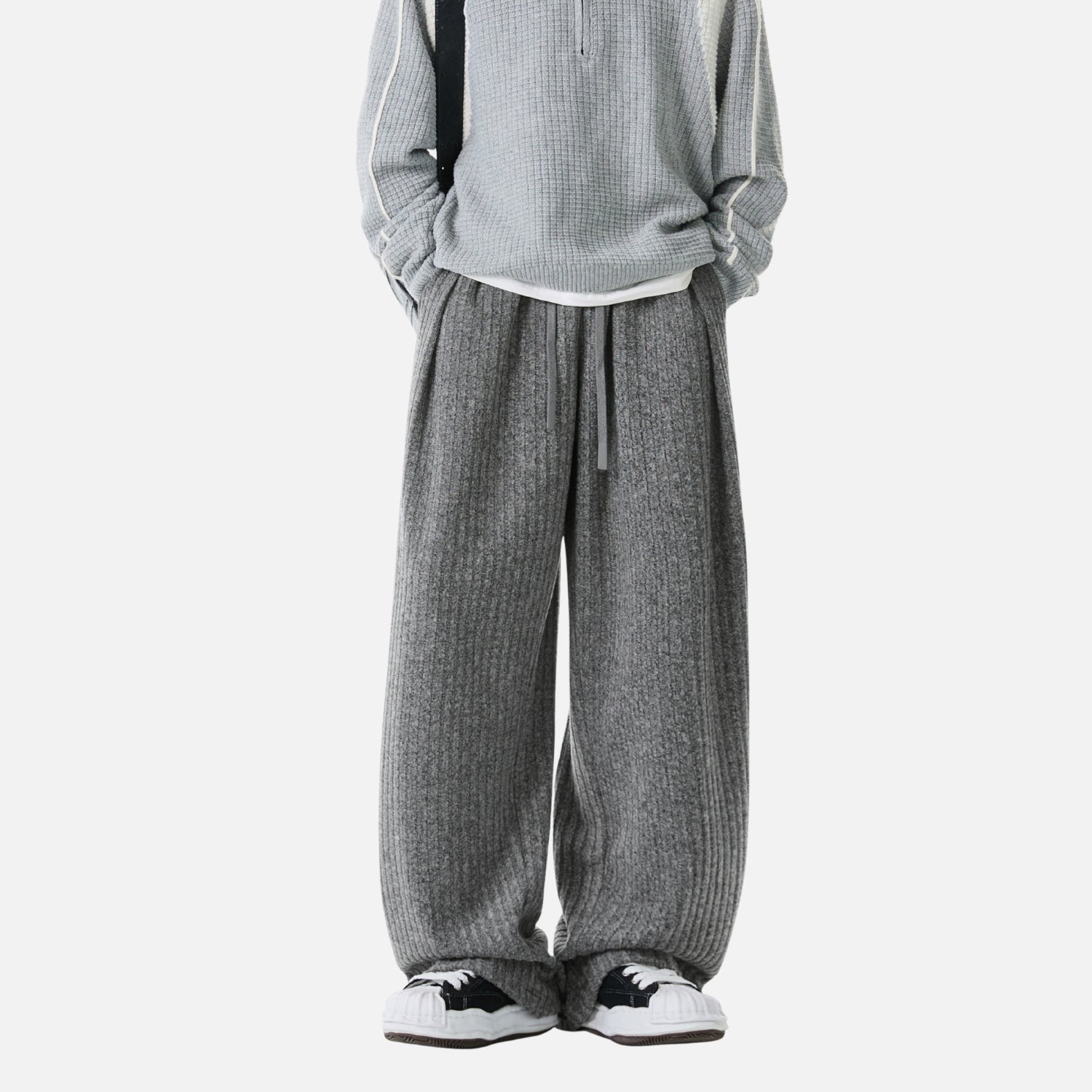 Textured Fleece Relaxed Sweatpants