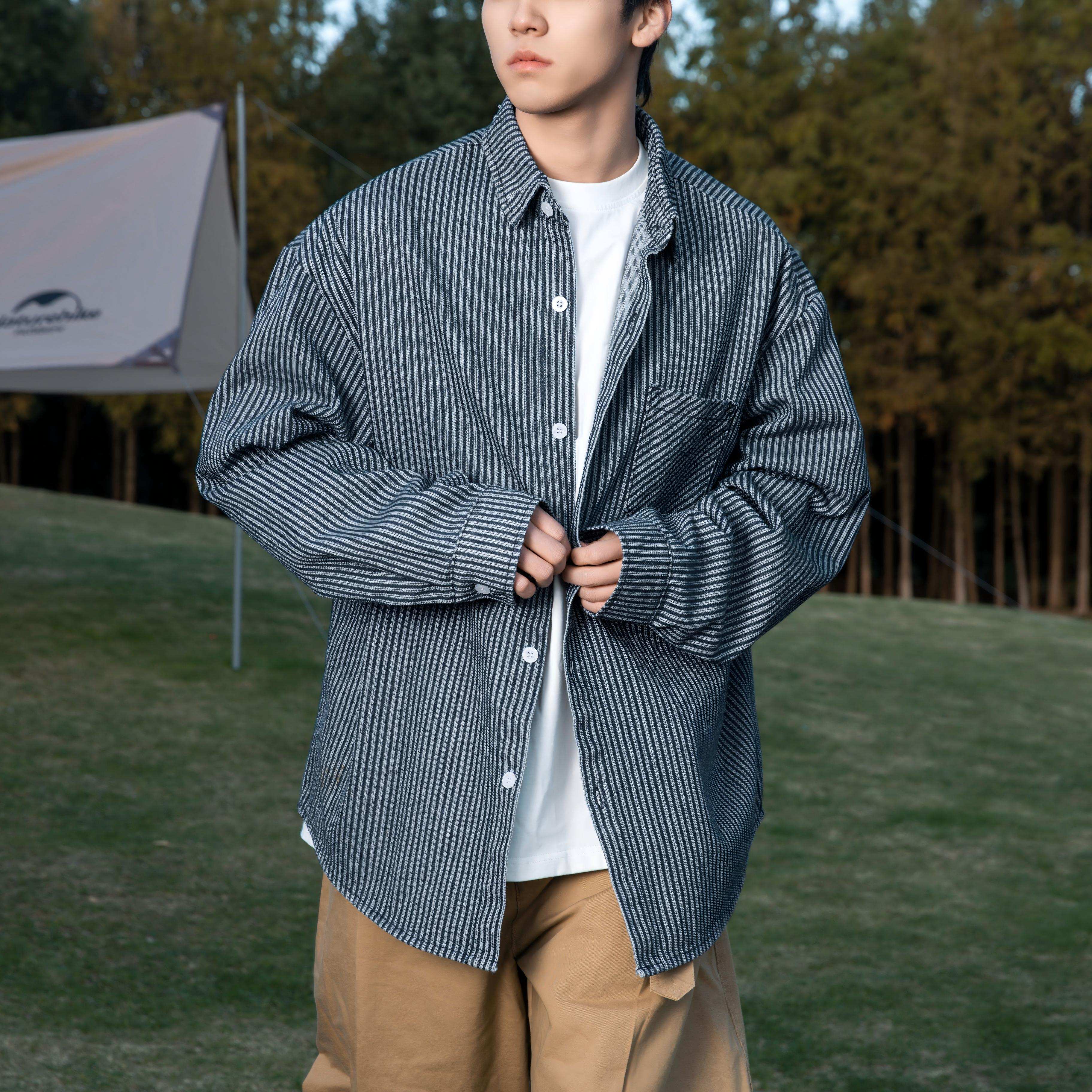 Vintage Washed Striped Shirt