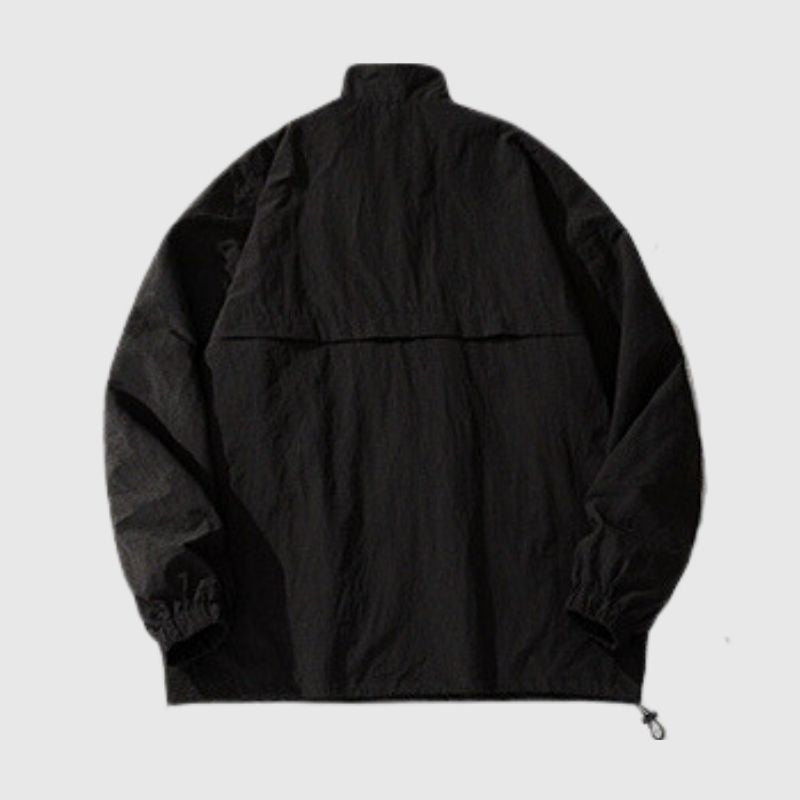 Waterproof Textured Half-Zip Tactical Jacket