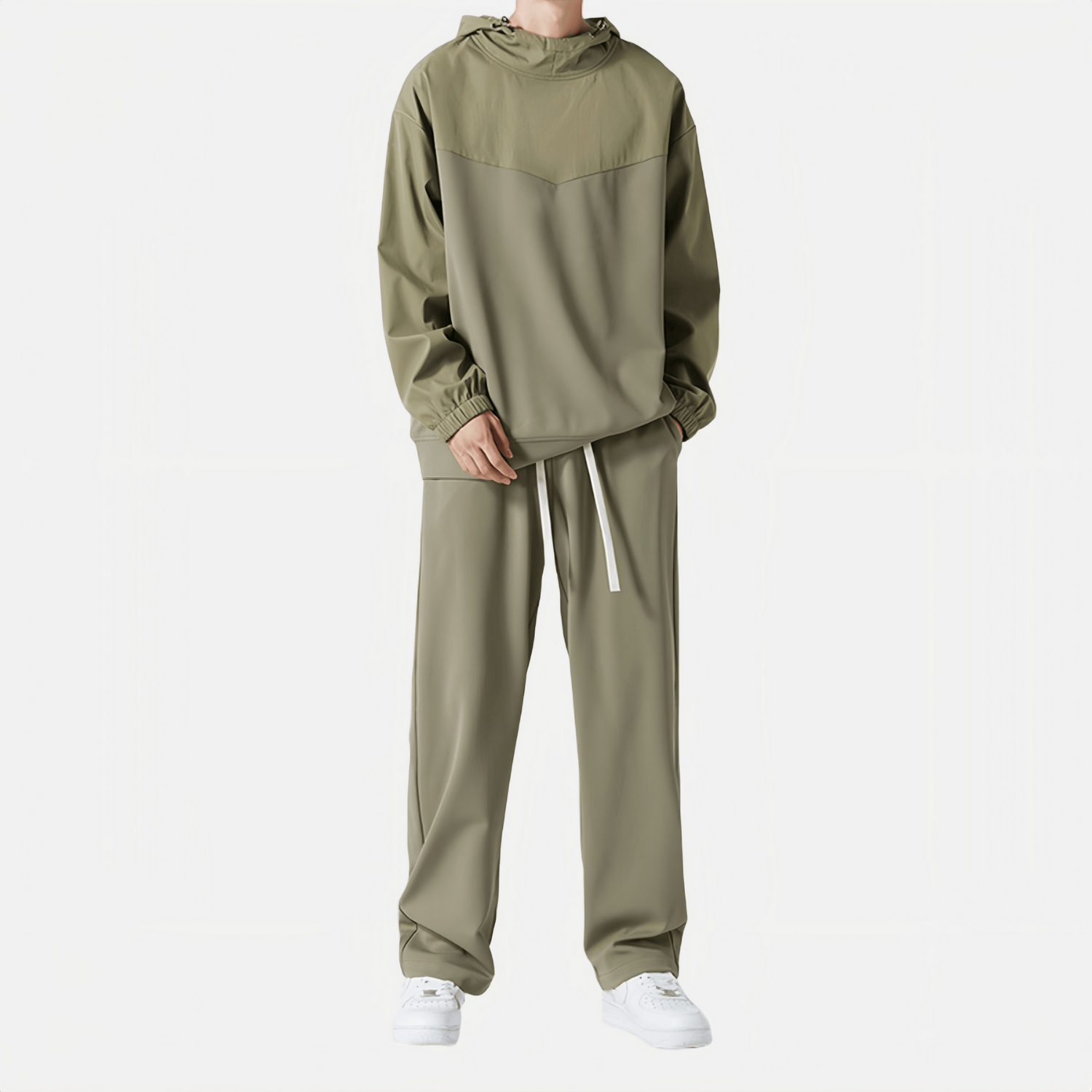 Casual Colorblock Two Piece Set