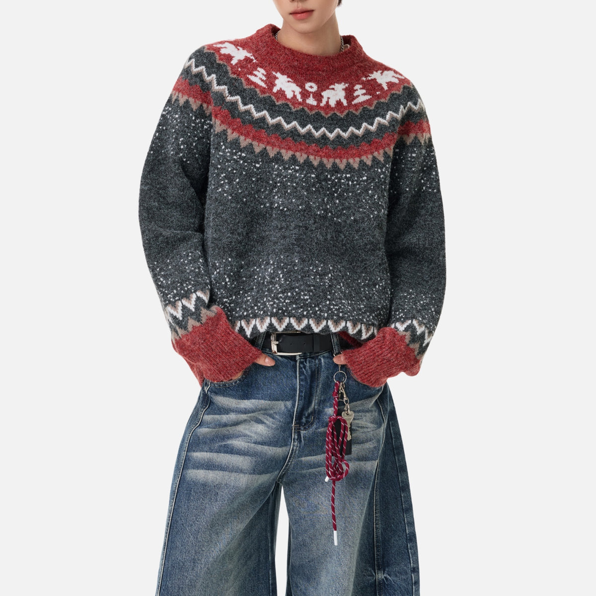 Vintage Fair Isle Jacquard Sweater