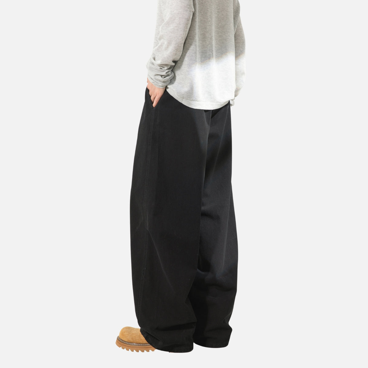 Japanese Vintage Pleated Straight-Leg Pants