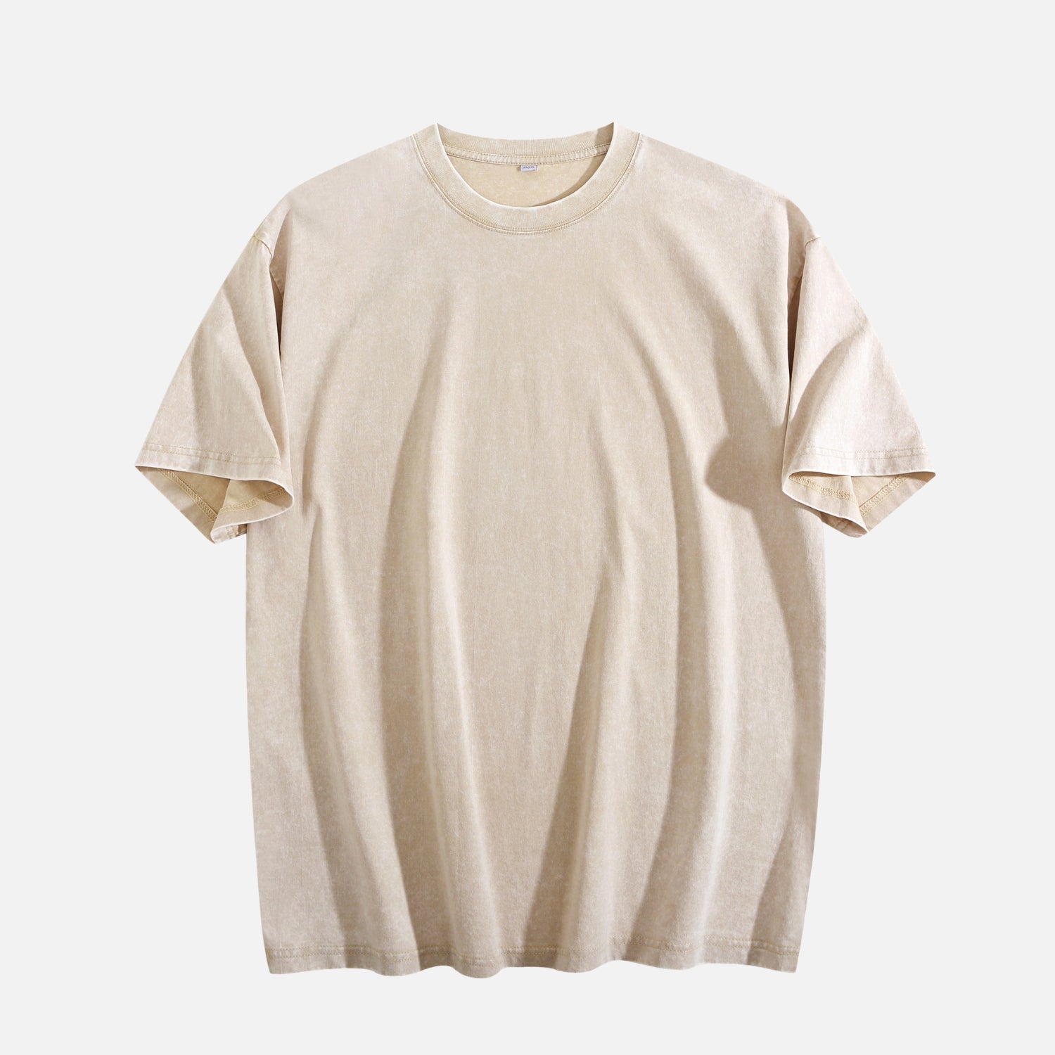 T-shirt uni lavé Flocon de Neige