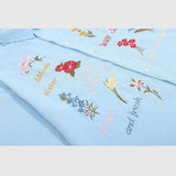 Floral Embroidered Summer Shirt