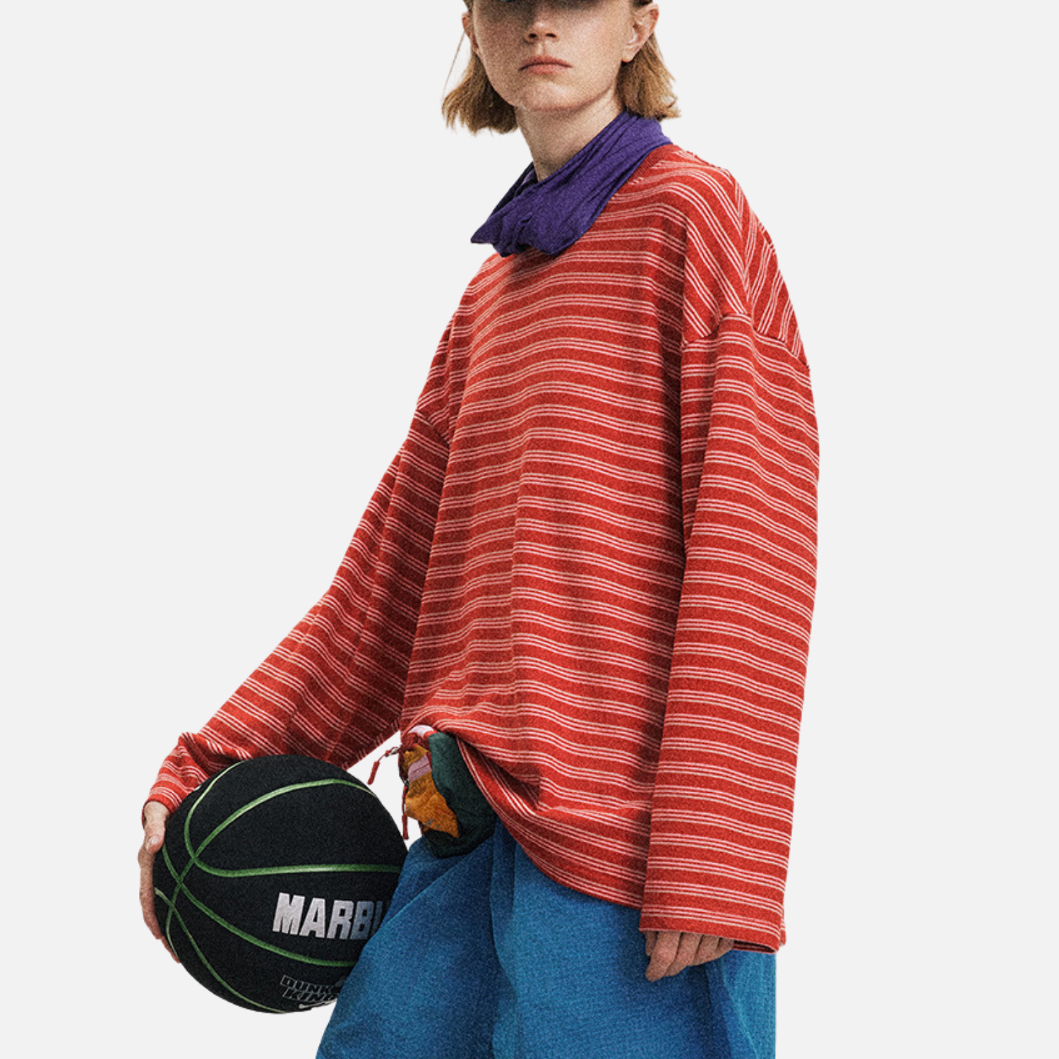 Striped Crewneck Long Sleeve Tee