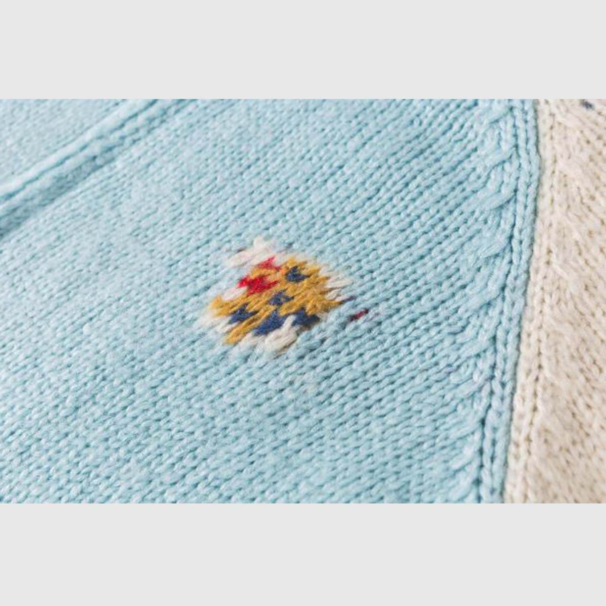 Cárdigan de punto universitario vintage