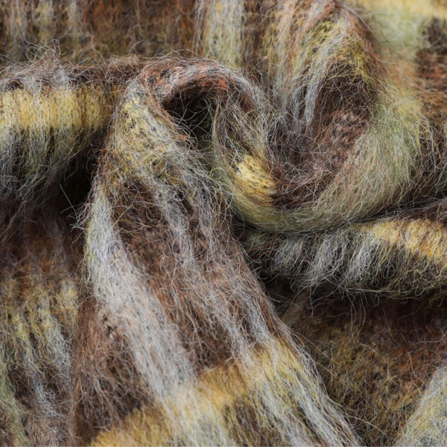 Vintage Plaid Brushed Knit Sweater