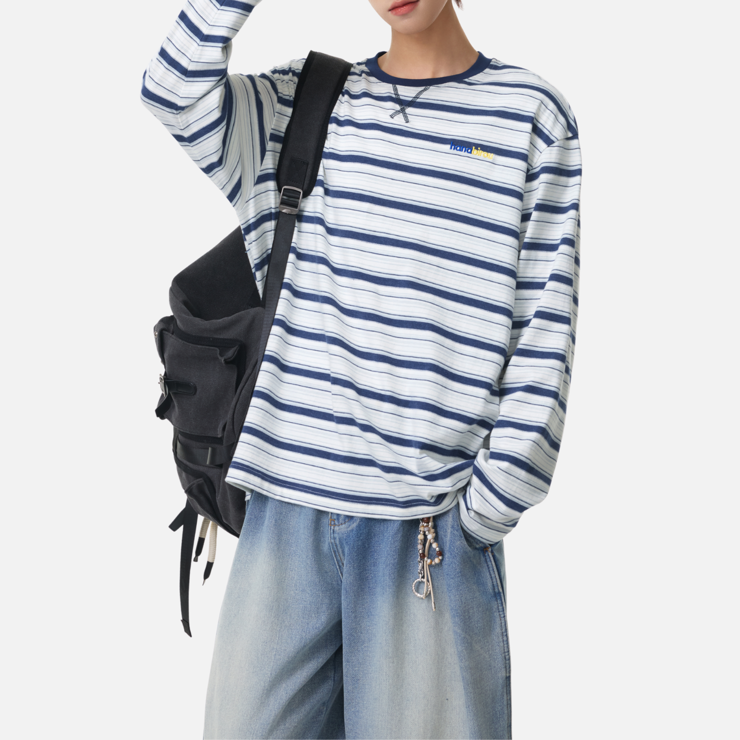 Japanese Striped Long Sleeve Tee