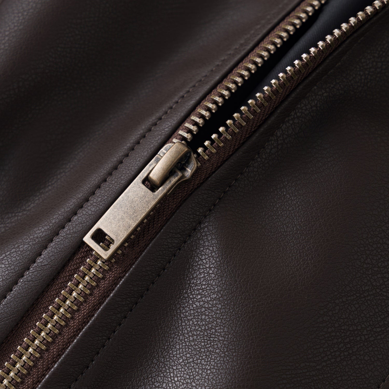 Vintage PU Leather Moto Jacket