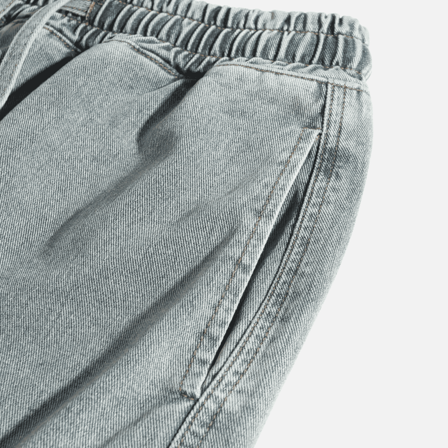 Slit Design Washed Jorts