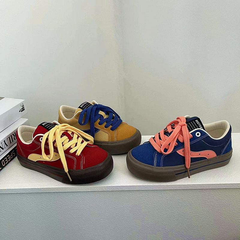 Contrast Color Canvas Shoes