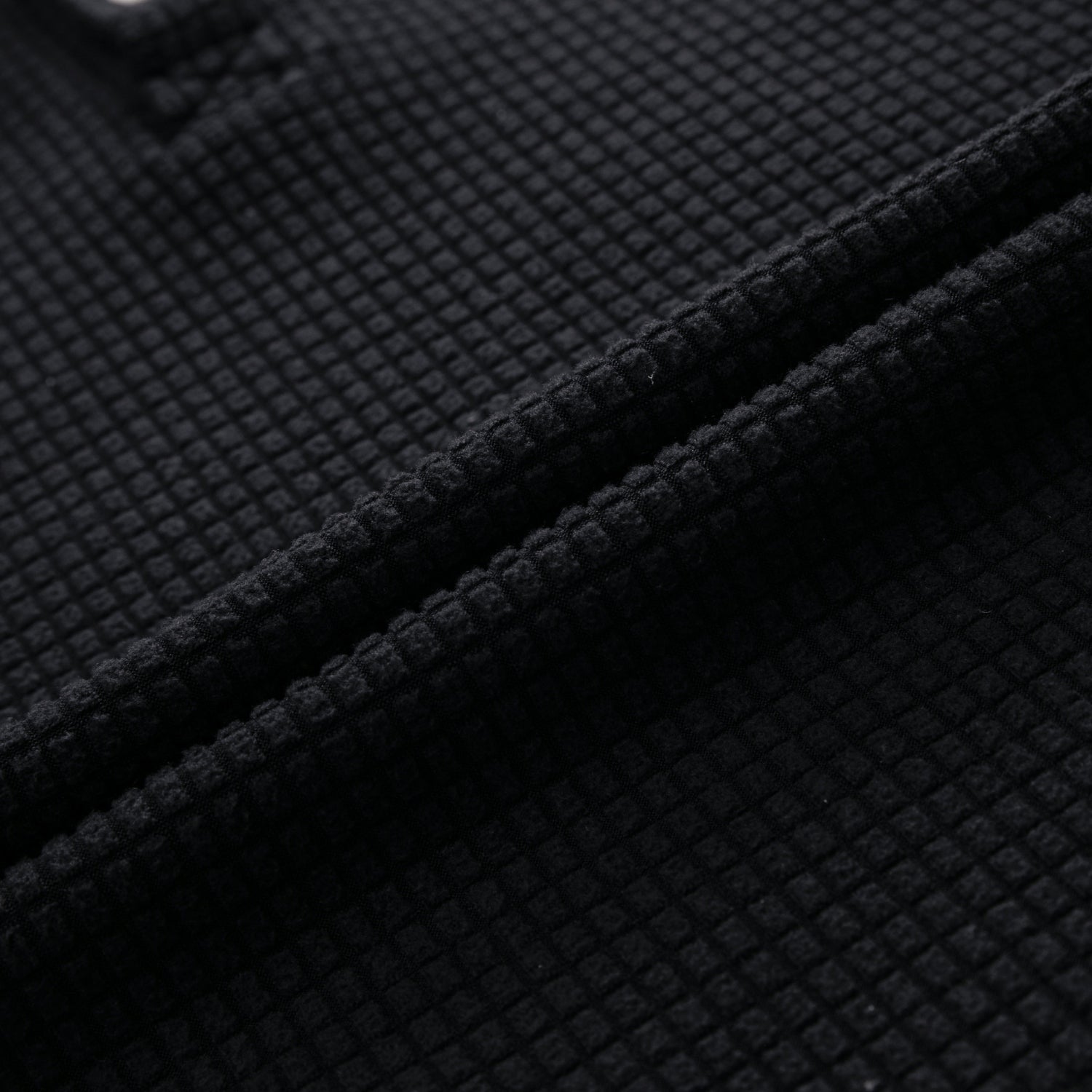 Heavyweight Textured Polo Sweatshirt