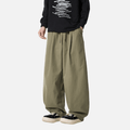 Pantalon de jogging décontracté à plis plats