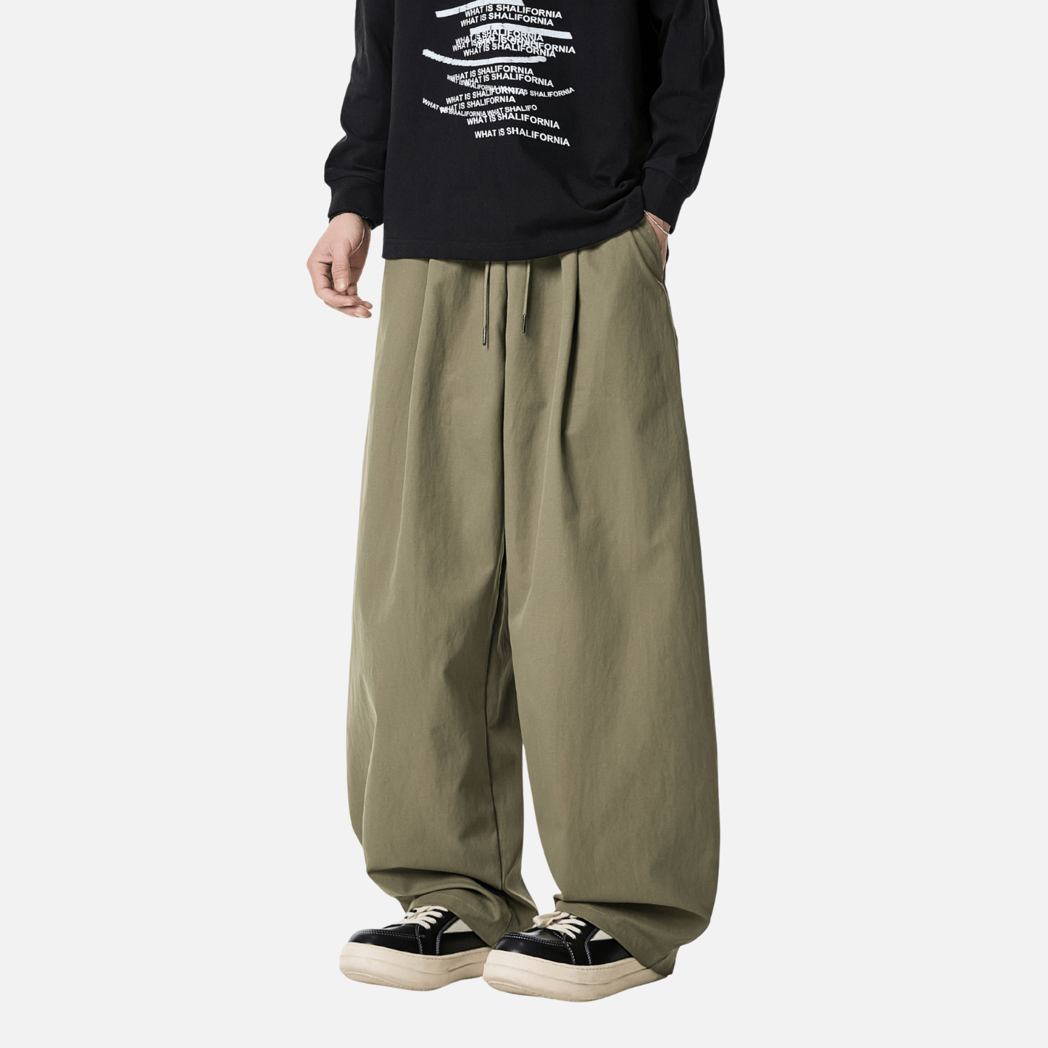Pleated Blade Casual Joggers